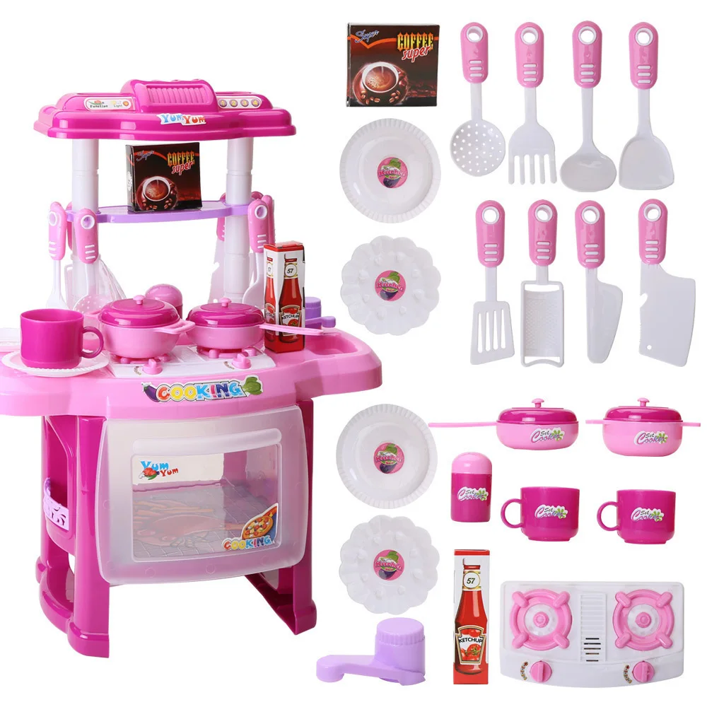 Hot Cakes Children Play House Toys Kitchen Tableware Lamp Light Music Simulation Kitchen Puzzle Toys Sell like toys for Children
Hot Cakes Children Play House Toys Kitchen Tableware Lamp Light Music Simulation Kitchen Puzzle Toys Sell like toys for Children