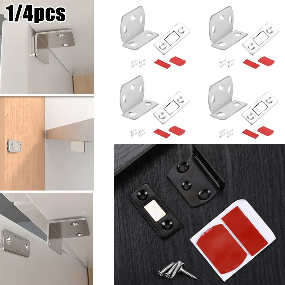 1/4pcs Stainless Steel Catch Latch With Strong Magnetism For Door Cabinet Cupboard Closer Stoper With Screws Furniture Hardware
1/4pcs Stainless Steel Catch Latch With Strong Magnetism For Door Cabinet Cupboard Closer Stoper With Screws Furniture Hardware