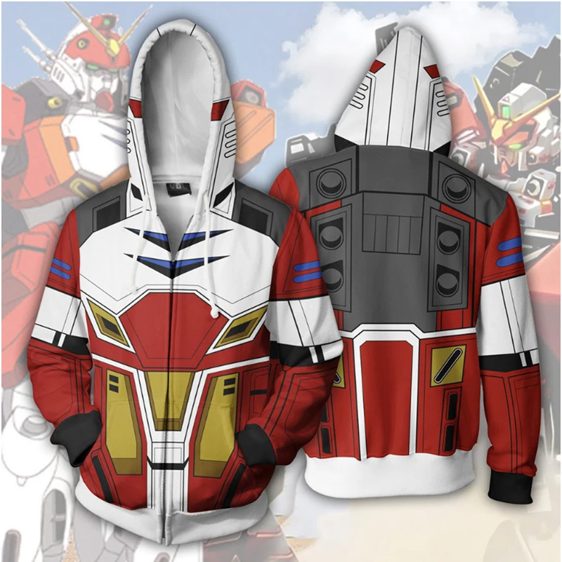 2020 New Gundam 3D Printed Hoodies Men's Casual Hooded Zipper Sweatshirt Fashion Hip Hop Streetwear Hoodie Male Cosplay Pullover
2020 New Gundam 3D Printed Hoodies Men's Casual Hooded Zipper Sweatshirt Fashion Hip Hop Streetwear Hoodie Male Cosplay Pullover