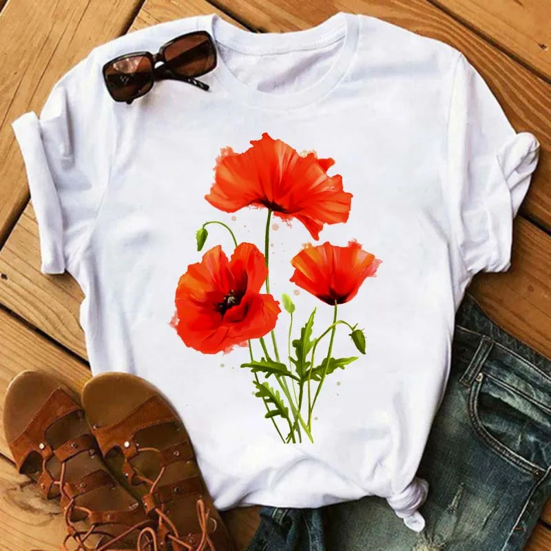 New Fashion Women T Shirt Hydrangea Flower Tshirt Kawaii Tee Tops Harajuku Short Sleeve T-shirt Casual Fuuny Female Tops Clothes
New Fashion Women T Shirt Hydrangea Flower Tshirt Kawaii Tee Tops Harajuku Short Sleeve T-shirt Casual Fuuny Female Tops Clothes