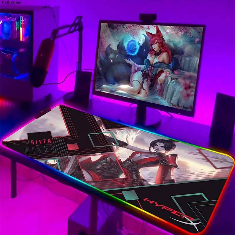 Computer Mat HyperX Mouse Pad Rgb Gaming Accessories Pc Gamer Large Mousepad LED Mat With Backlit Keyboard Pad Laptop Deskmat
Computer Mat HyperX Mouse Pad Rgb Gaming Accessories Pc Gamer Large Mousepad LED Mat With Backlit Keyboard Pad Laptop Deskmat