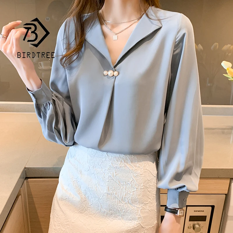 Women Blouses Office Lady Chiffon Loose Tops Blue White Long Sleeve Spring Autumn Korean Fashion Shirts High Quality T15746X
Women Blouses Office Lady Chiffon Loose Tops Blue White Long Sleeve Spring Autumn Korean Fashion Shirts High Quality T15746X