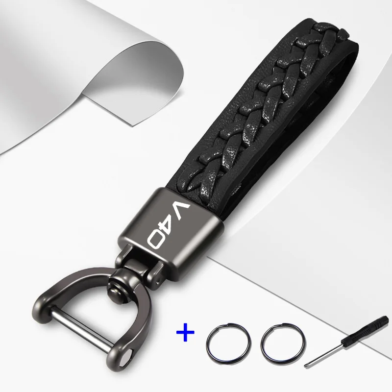 Fashion Popular Metal Leather Hand-Woven Rope Keychain Men And Women Gifts Key Ring For Volvo v40 Car Key Accessories
Fashion Popular Metal Leather Hand-Woven Rope Keychain Men And Women Gifts Key Ring For Volvo v40 Car Key Accessories