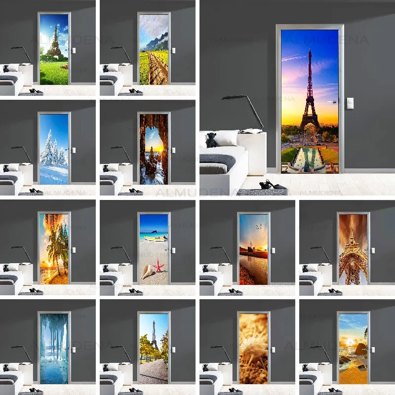 Wallpapers Renovation DIY Paris Tower Self Adhesive 3D PVC Stickers Door Waterproof Home Decor for Room Decal Print Art Picture
Wallpapers Renovation DIY Paris Tower Self Adhesive 3D PVC Stickers Door Waterproof Home Decor for Room Decal Print Art Picture