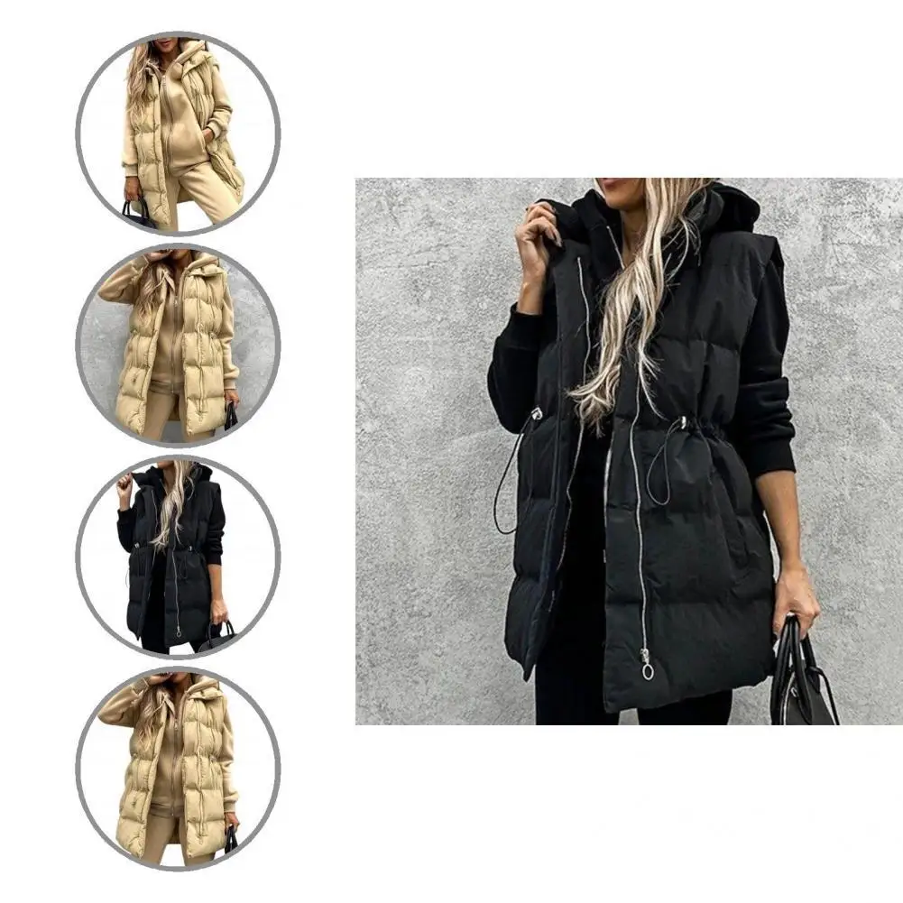 Lady Vest Stylish Soft Winter Vest Solid Color Padded Winter Waistcoat 
Lady Vest Stylish Soft Winter Vest Solid Color Padded Winter Waistcoat