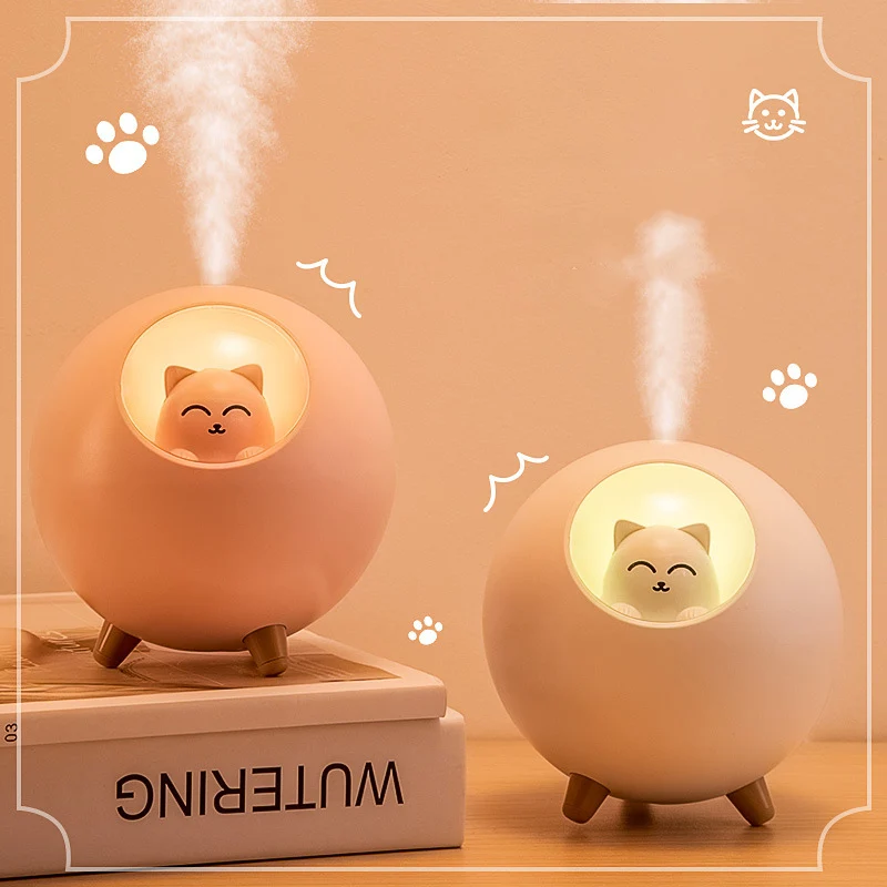 220ML Car Diffuser Cute Cat Air Humidifier Colorful Light Cool Mist Maker USB Aromatherapy Aroma Diffuser For Home Office
220ML Car Diffuser Cute Cat Air Humidifier Colorful Light Cool Mist Maker USB Aromatherapy Aroma Diffuser For Home Office
