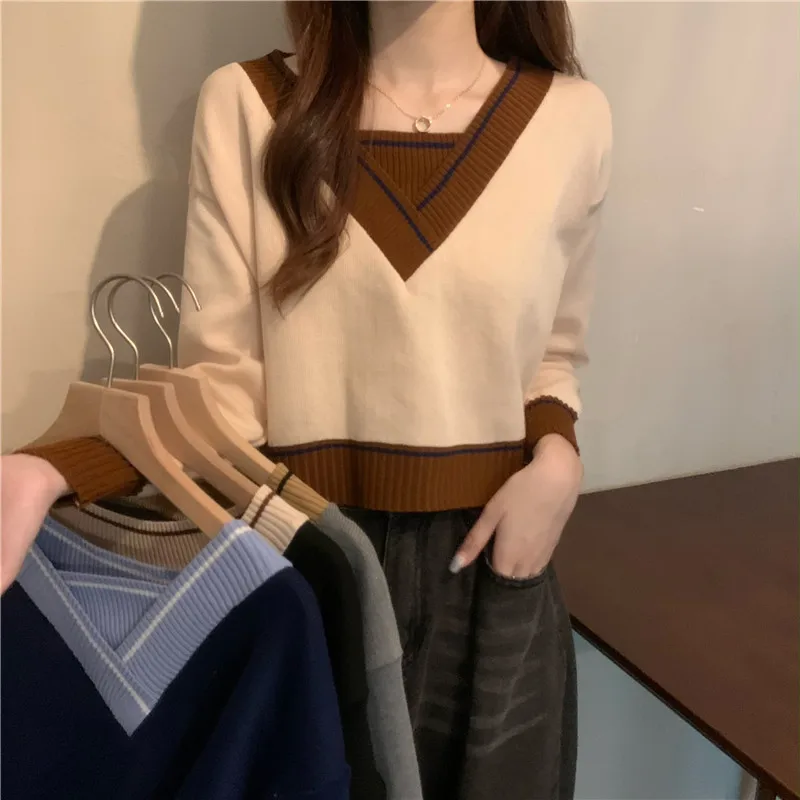 Women's Thin Knitwear Spring and Autumn Matching Bottoming Shirt 2021 New Design Sense Niche Sweater Short Top
Women's Thin Knitwear Spring and Autumn Matching Bottoming Shirt 2021 New Design Sense Niche Sweater Short Top