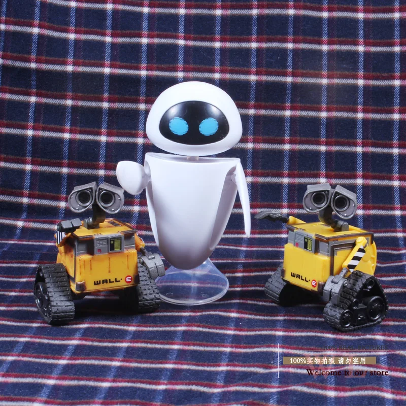 Роботы Wall-E EVE из ПВХ экшн-фигурки коллекционные модели игрушек куклы 6 см 3 вида |