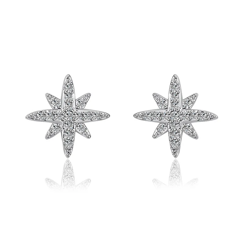 Korean Fashion Star Earring Shiny Crystal Zircon Stud Earrings for Women Wedding Bride Jewelry Valentine's Day Gift Present C106
Korean Fashion Star Earring Shiny Crystal Zircon Stud Earrings for Women Wedding Bride Jewelry Valentine's Day Gift Present C106
