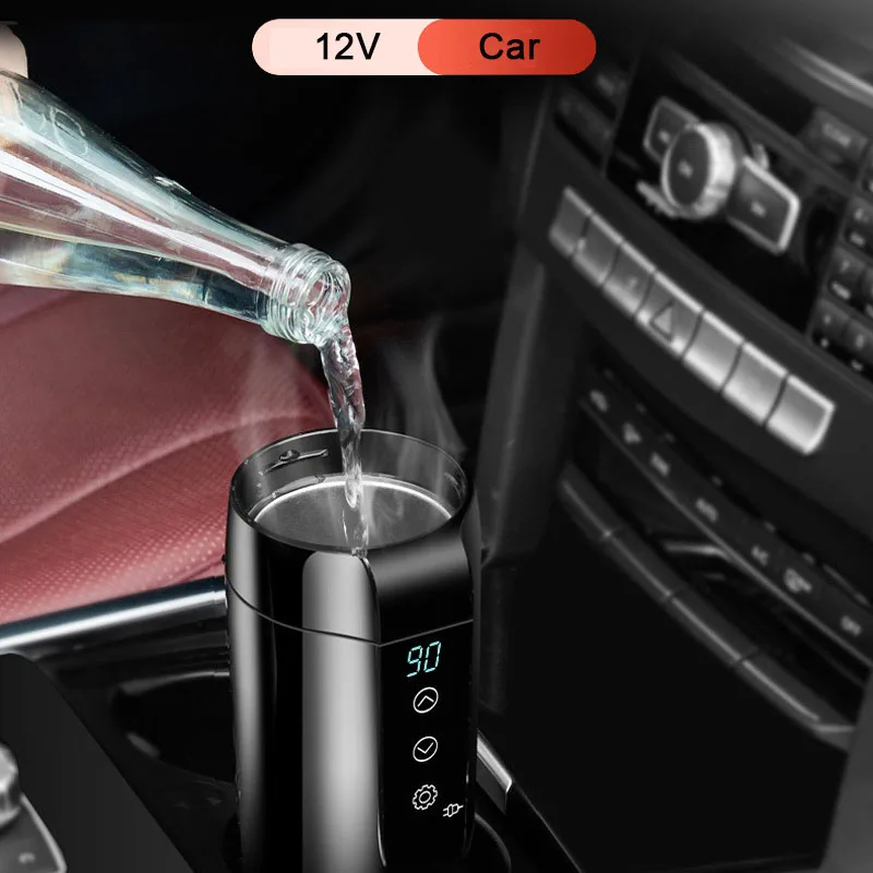 12V 24V 70W Car Heating Cup 110V-240V Home Travel Water Heater Stainless Steel Temperature Adjustable Thermos Water Kettle Mug
12V 24V 70W Car Heating Cup 110V-240V Home Travel Water Heater Stainless Steel Temperature Adjustable Thermos Water Kettle Mug