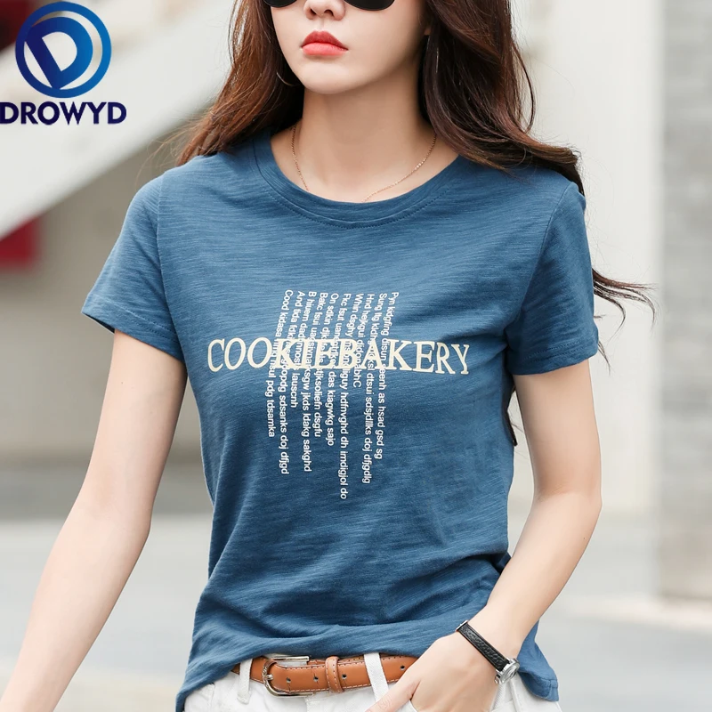 Summer Women Harajuku T-shirt Brand Letter Print Cotton Female O-Neck Short Sleeve T-shirts Casual Loose Simple Goth Tees Tops
Summer Women Harajuku T-shirt Brand Letter Print Cotton Female O-Neck Short Sleeve T-shirts Casual Loose Simple Goth Tees Tops