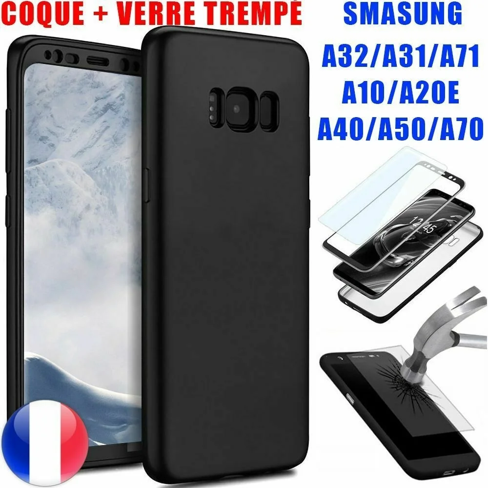 Coque Intgrale 360 + Verre Tremp For Samsung A10 A20e A31 A32 A40 A50 A70 A71
Coque Intgrale 360 + Verre Tremp For Samsung A10 A20e A31 A32 A40 A50 A70 A71
