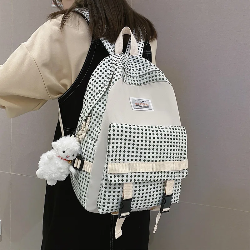 Fashion Casual School Bag For Women High Quality Student Backpack Larger Capacity Travel Computer Bags
Fashion Casual School Bag For Women High Quality Student Backpack Larger Capacity Travel Computer Bags