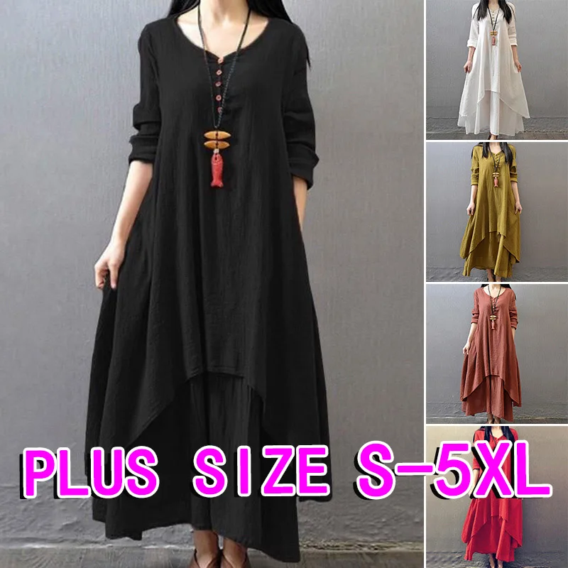 2020 Women Dresses Long maxi dresses for women vestidos casual dress Beach Patchwork Color Loose Casual Plus Size Dress
2020 Women Dresses Long maxi dresses for women vestidos casual dress Beach Patchwork Color Loose Casual Plus Size Dress