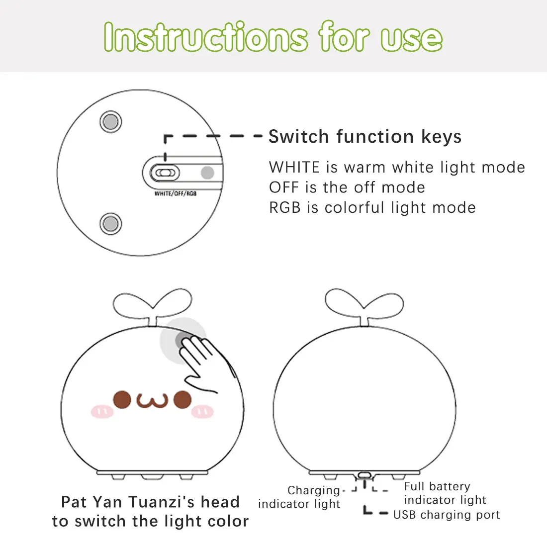 New Cute Silicone Night Light Creative Touch Sensor Pat Light 8 Hours Working USB Color Light Bedroom with Sleeping Light
New Cute Silicone Night Light Creative Touch Sensor Pat Light 8 Hours Working USB Color Light Bedroom with Sleeping Light