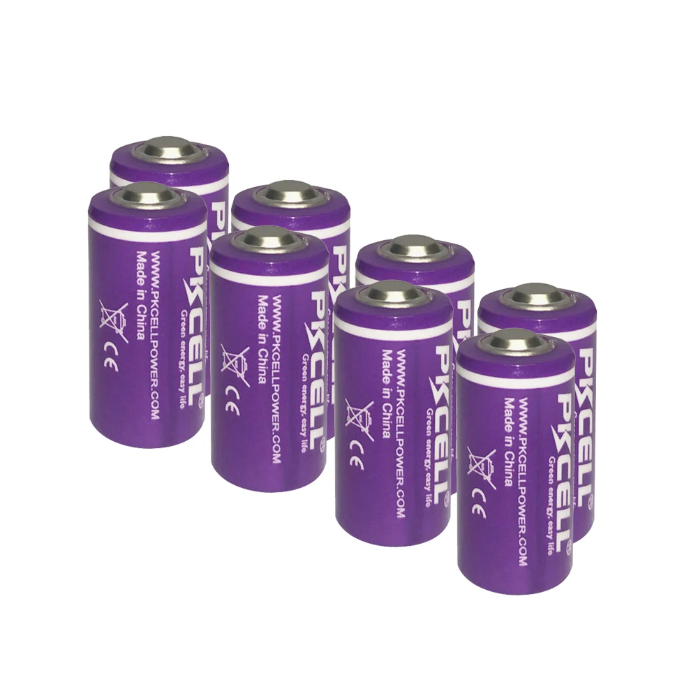 8Pcs PKCELL ER14250 In 3.6v 1200mah Lithium 1/2AA Li-SOCl2 Battery For GPS LED Lighting Devices Sonobuoys Replace Saft LS14250 
8Pcs PKCELL ER14250 In 3.6v 1200mah Lithium 1/2AA Li-SOCl2 Battery For GPS LED Lighting Devices Sonobuoys Replace Saft LS14250