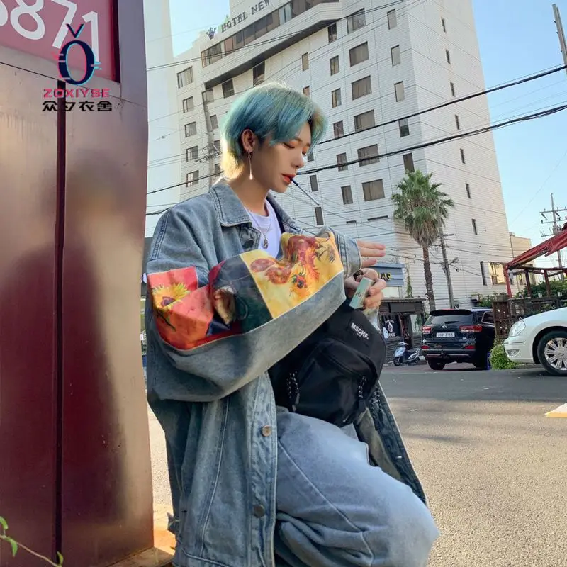 Men's Denim jacket spring autumn fashion printed Korean loose all-match high street plus size couple casual coats Men clothes
Men's Denim jacket spring autumn fashion printed Korean loose all-match high street plus size couple casual coats Men clothes