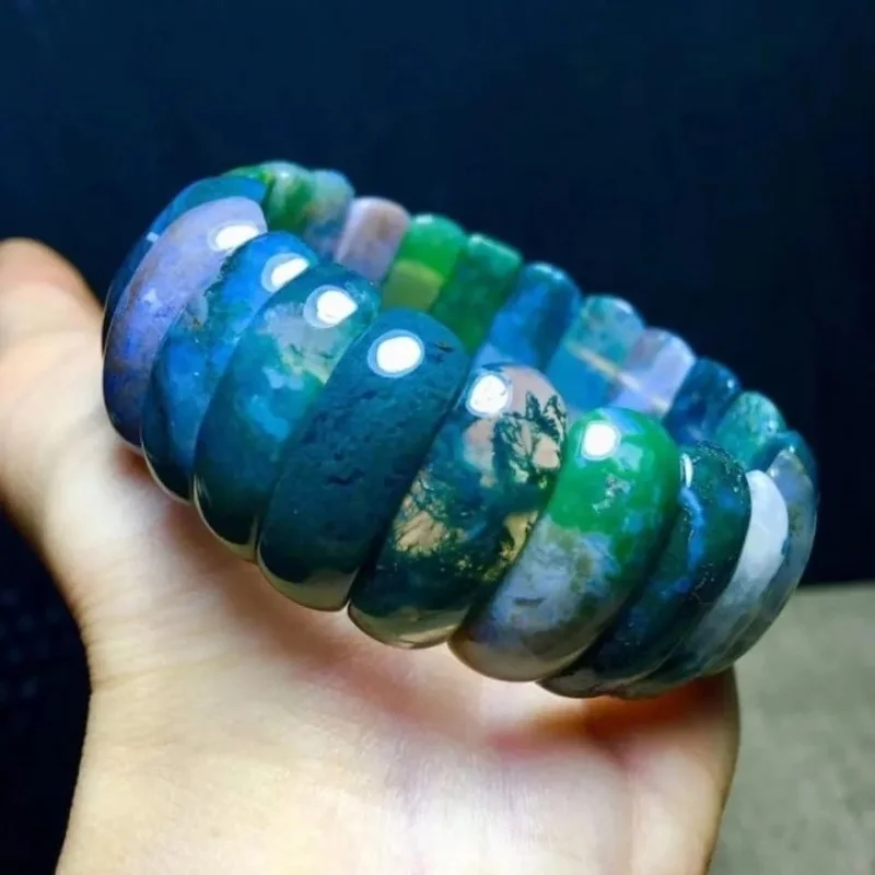 Authentic Indian Aquatic Agate Bracelet Fashion Jewelry for Men and Women
Authentic Indian Aquatic Agate Bracelet Fashion Jewelry for Men and Women