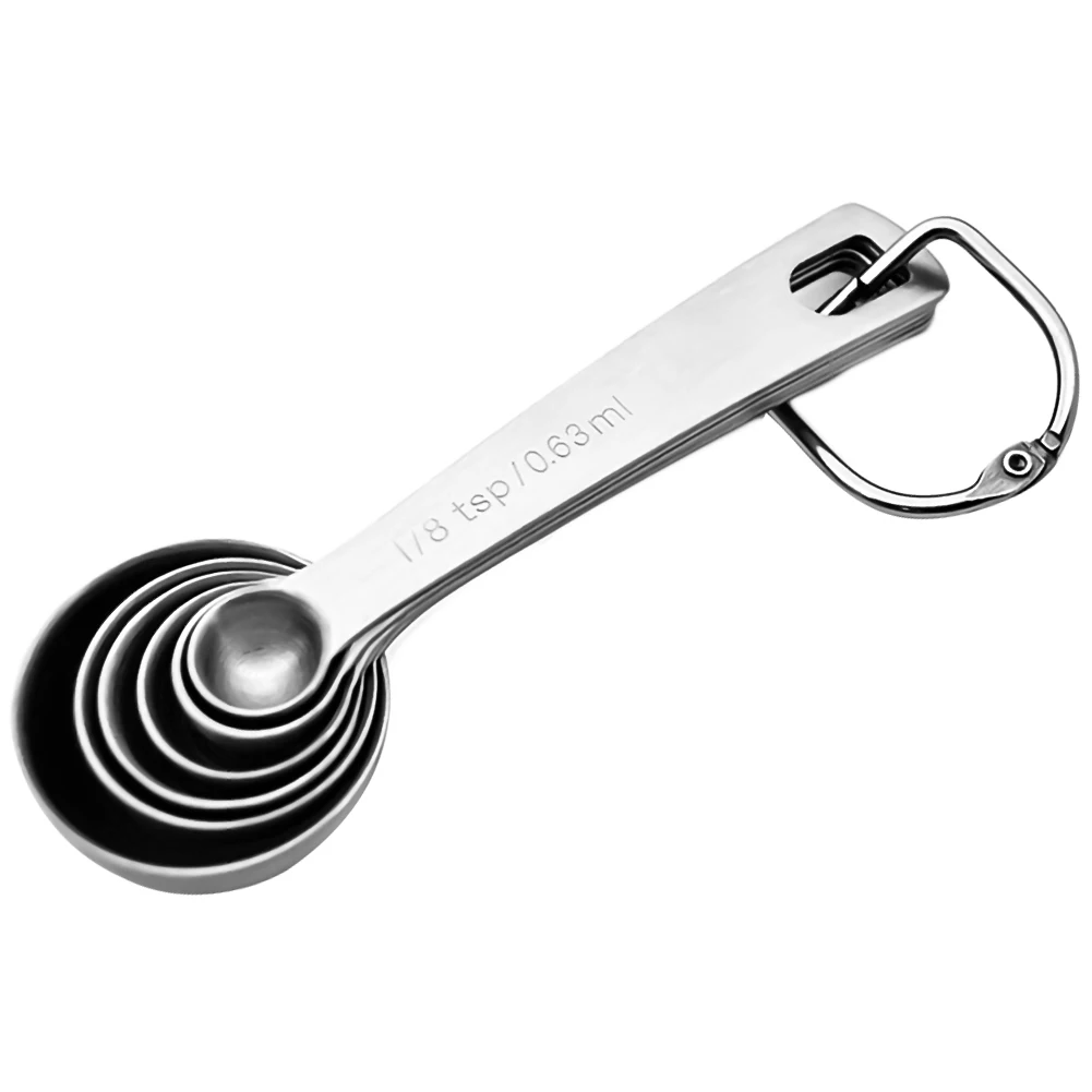 6 Pcs/set Measuring Spoons Stainless Steel Seasoning Coffee Tea Measuring Spoons With Scale Bakery Tool Kitchen Supplies
6 Pcs/set Measuring Spoons Stainless Steel Seasoning Coffee Tea Measuring Spoons With Scale Bakery Tool Kitchen Supplies