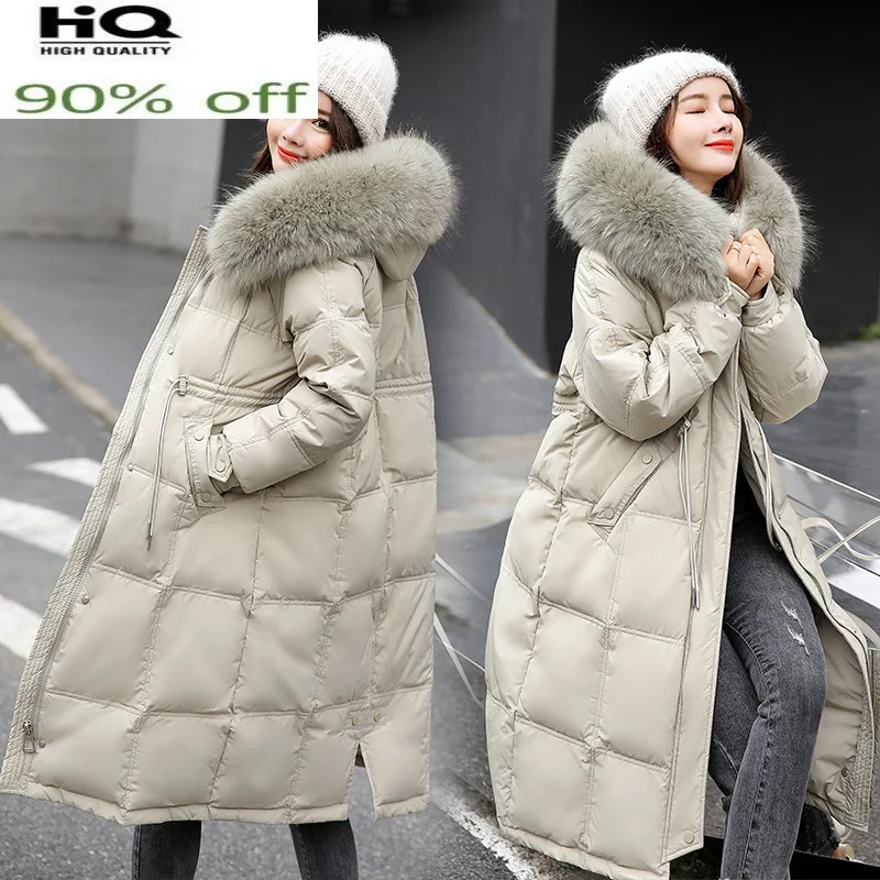 90% White Duck Down Jacket Long Women Coats Female Winter Parkas Fox Fur Collar Hooded Korean Fashion 2022 Abrigo Mujer 8
90% White Duck Down Jacket Long Women Coats Female Winter Parkas Fox Fur Collar Hooded Korean Fashion 2022 Abrigo Mujer 8