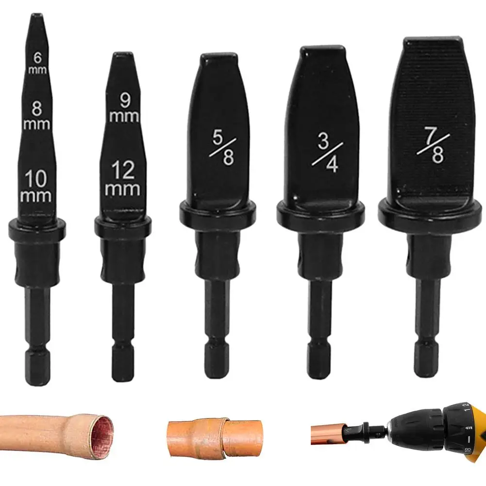 5pcs Copper Pipe Drill Bits Flaring Hex Handle Practical Tube Expander Set Accurate Rotary Tool Durable Swaging Air Conditioner
5pcs Copper Pipe Drill Bits Flaring Hex Handle Practical Tube Expander Set Accurate Rotary Tool Durable Swaging Air Conditioner