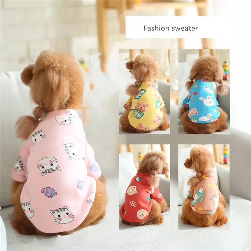 Cartoon Dog Clothes Two Legged Sweater Autumn Winter Pullover Pet Small Dog Cat Clothes Cute Printed Chihuahua Teddy
Cartoon Dog Clothes Two Legged Sweater Autumn Winter Pullover Pet Small Dog Cat Clothes Cute Printed Chihuahua Teddy