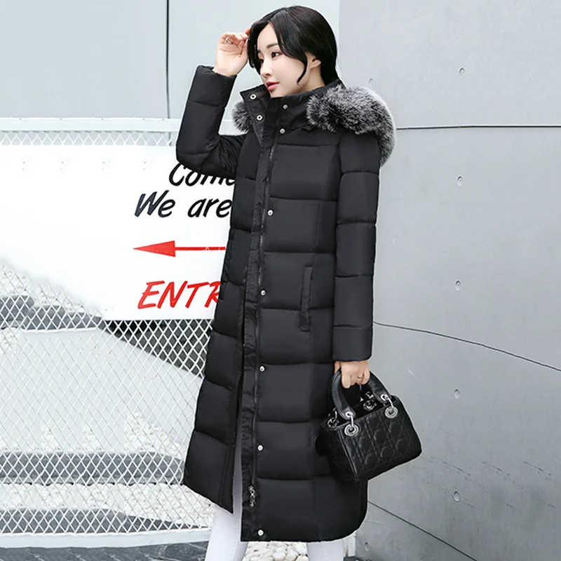 Women Jackets Hooded Parkas Plus Size X-long Fur Collar Thicken Loose Casual Warm Puffer Coats Outerwear Femme
Women Jackets Hooded Parkas Plus Size X-long Fur Collar Thicken Loose Casual Warm Puffer Coats Outerwear Femme