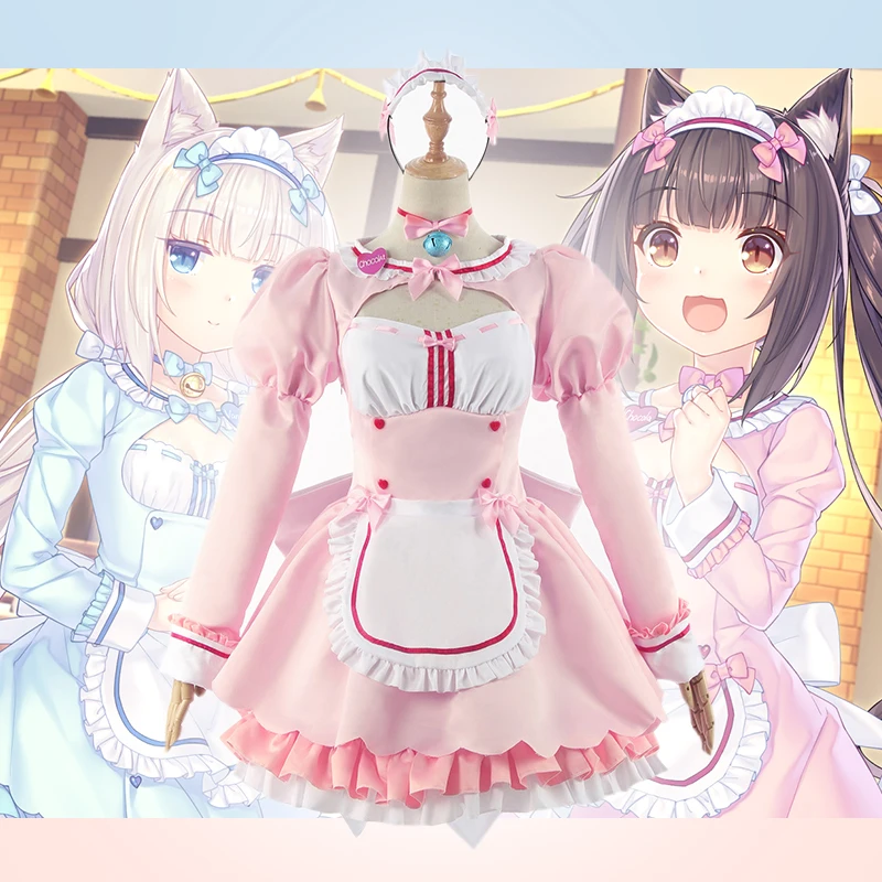 Game NEKOPARA Cosplay Costumes Chocola vanilla Cosplay Costume Uniforms Clothes Suits Apron Dresses Maid outfits Pink Blue Cute
Game NEKOPARA Cosplay Costumes Chocola vanilla Cosplay Costume Uniforms Clothes Suits Apron Dresses Maid outfits Pink Blue Cute