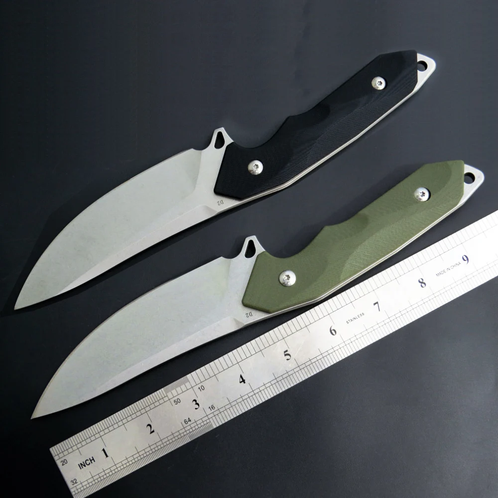 Free shipping Fixed D2 steel blade + G10 handle survival camping tool hunting tactical knife outdoor EDC tool
Free shipping Fixed D2 steel blade + G10 handle survival camping tool hunting tactical knife outdoor EDC tool