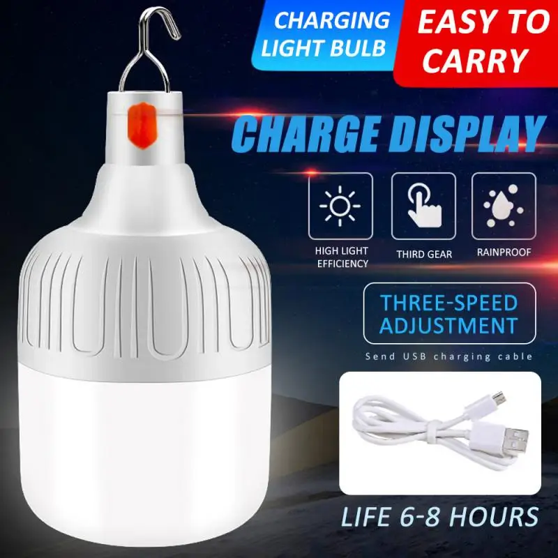 Rechargeable LED Super Bright Light Bulb Outdoor Lighting Dimmable Portable Tent Lamp Night Market Lights Lantern For Camping
Rechargeable LED Super Bright Light Bulb Outdoor Lighting Dimmable Portable Tent Lamp Night Market Lights Lantern For Camping