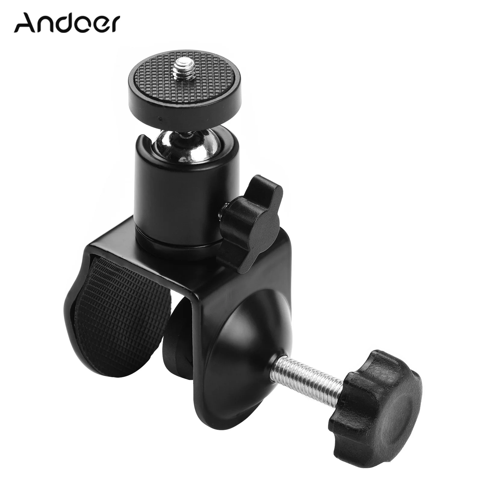 Andoer Super Clamp Mount U-shaped Fixing Clamp with Rotatable Ball Head for LED Light Camera Microphone Photography Accessory
Andoer Super Clamp Mount U-shaped Fixing Clamp with Rotatable Ball Head for LED Light Camera Microphone Photography Accessory