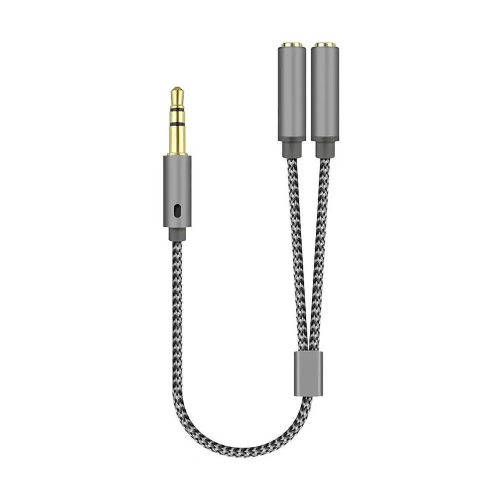 New 3.5mm 1 Male to 2 Female Ports Headphone Microphone Audio Cable Adapter Splitter
New 3.5mm 1 Male to 2 Female Ports Headphone Microphone Audio Cable Adapter Splitter
