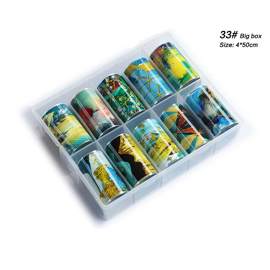 New Japanese Nail Art Boxed Transfer Paper Starry Sky Paper Colorful Laser Stickers 10 Mixes
New Japanese Nail Art Boxed Transfer Paper Starry Sky Paper Colorful Laser Stickers 10 Mixes