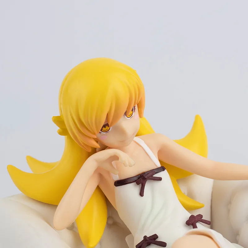 Фигурка Аниме Bakemonogatari 11 см диванная сиденье Oshino Shinobu ПВХ экшн-фигурка игрушки