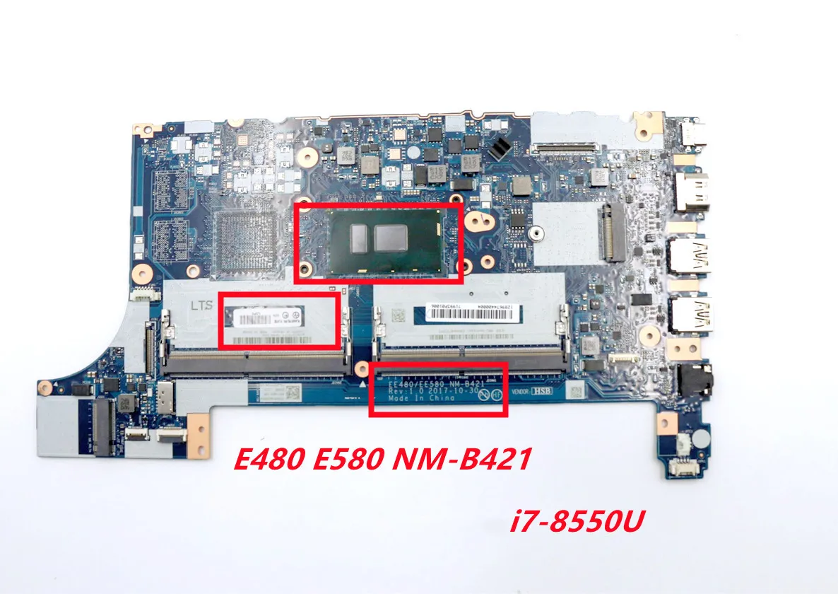 For lenovo thinkpad E480 E580 NM-B421 Laptop motherboard i7-8550U 100% tested ok
For lenovo thinkpad E480 E580 NM-B421 Laptop motherboard i7-8550U 100% tested ok