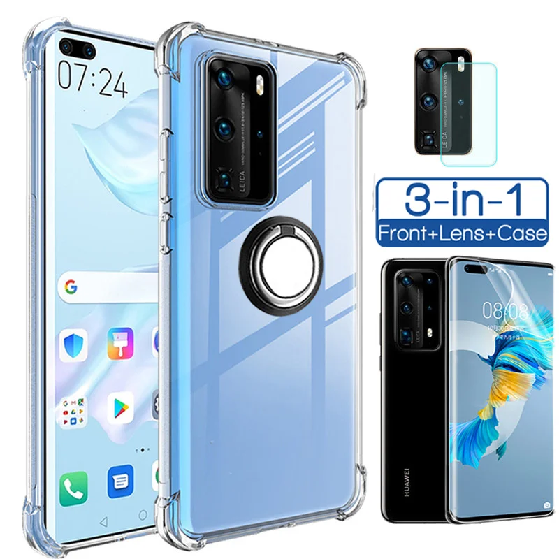 Luxury Transparent Shockproof Silicone Case For huawei p40 pro case huawei P30 p 40 Lite 5G Metal Ring Case huawei p 40 pro Case
Luxury Transparent Shockproof Silicone Case For huawei p40 pro case huawei P30 p 40 Lite 5G Metal Ring Case huawei p 40 pro Case