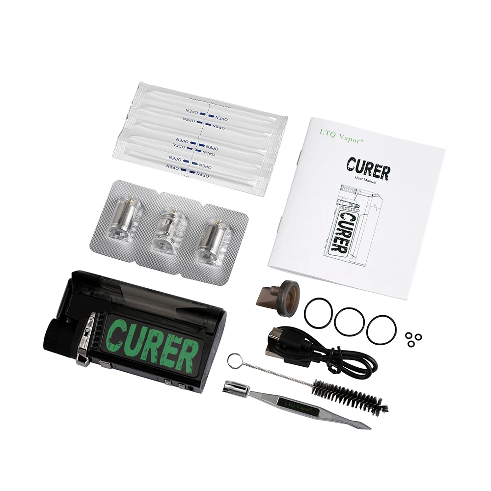 Curer Wax Dry Herb CBD Oil 3-in-1 TC Vaporizer with Replaceable Coil 1600mAh Battery Herbal Water Filter Pipe Dab Rig Vape Kit
Curer Wax Dry Herb CBD Oil 3-in-1 TC Vaporizer with Replaceable Coil 1600mAh Battery Herbal Water Filter Pipe Dab Rig Vape Kit