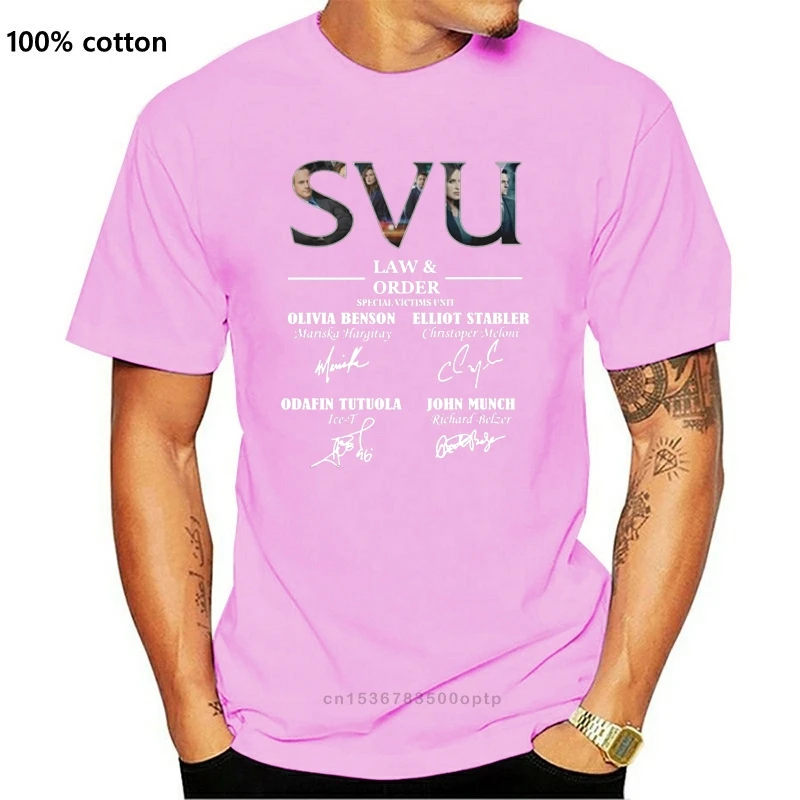 

SVU Law And Order Special Victims Unit Signature T-Shirt Men's Tee Shirt Short