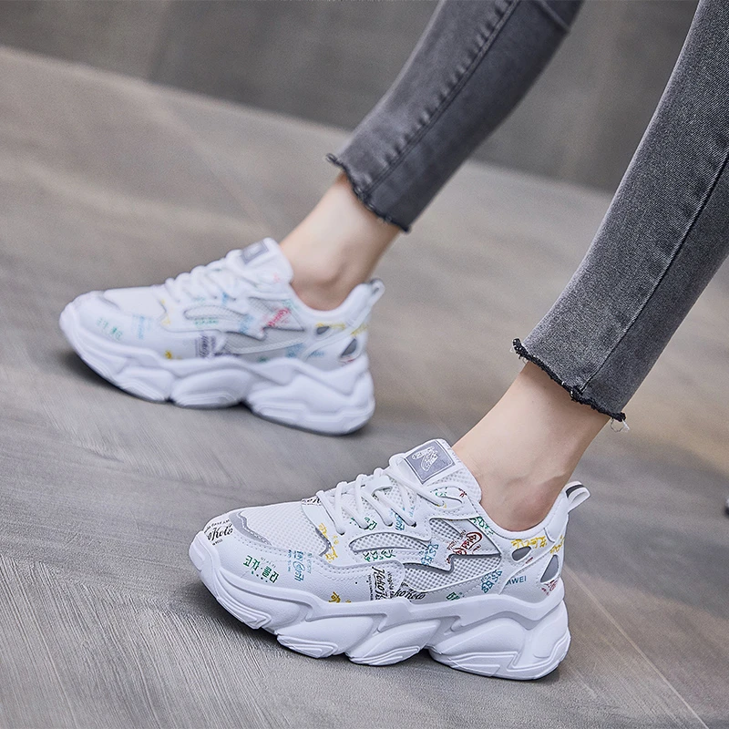 Women Shoes Casual Female Comfy Breathable Mesh Trainers Chunky Heels 5cm Women's Platform Sneakers White Mesh Shoes For Woman
Women Shoes Casual Female Comfy Breathable Mesh Trainers Chunky Heels 5cm Women's Platform Sneakers White Mesh Shoes For Woman