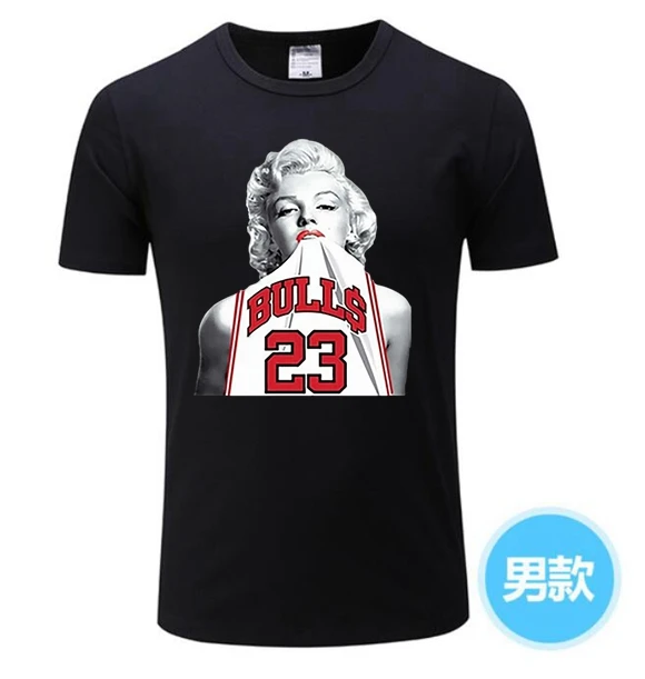 Фото 2020 футболка с Мэрилин Монро в Майкле 23 для баскетбола забавные мужские футболки