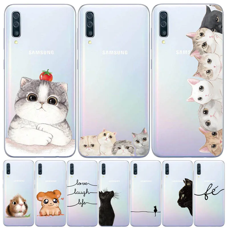 Мягкий силиконовый чехол из ТПУ для Samsung Galaxy A50 чехлы 6 4 дюйма 2019 Модный накладка