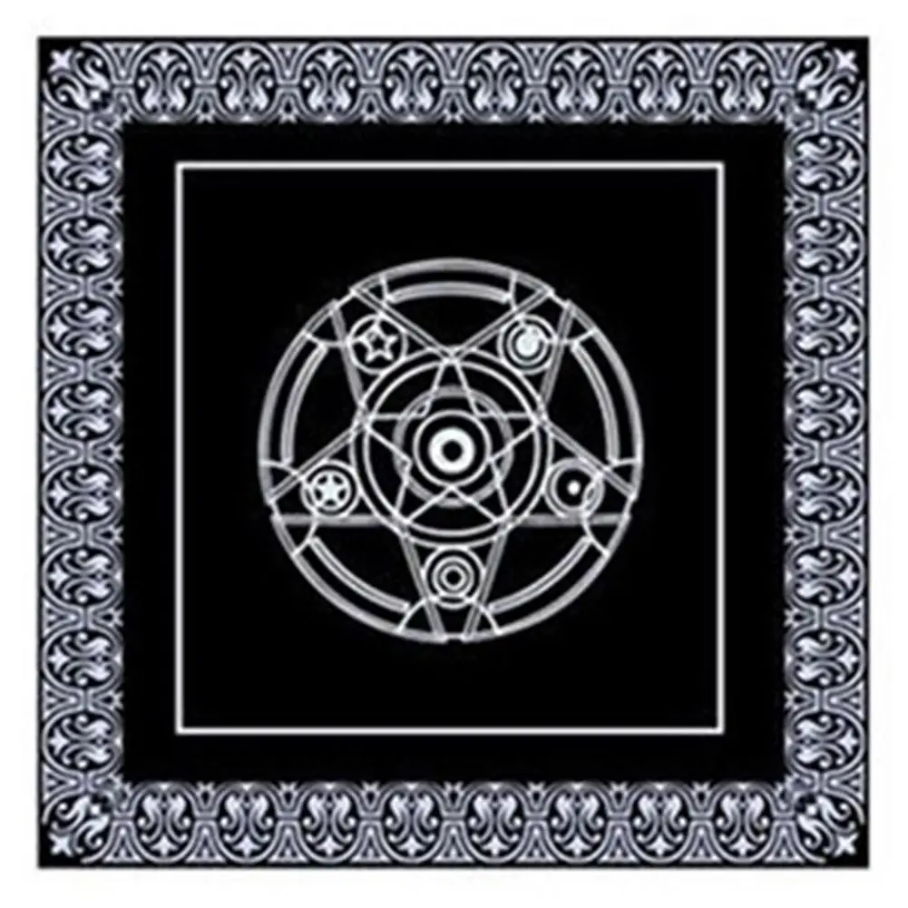 Tarot Tablecloth Black Non-woven Pure Natural Divination Tablecloth for Tarot Divination and Daily Household Use 49*49CM
Tarot Tablecloth Black Non-woven Pure Natural Divination Tablecloth for Tarot Divination and Daily Household Use 49*49CM