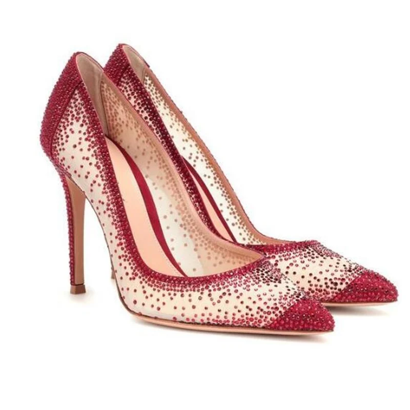 Sexy Mesh Rhinestone Patchwork High Heel Shoes Champagne Glittering Heels Pumps Bling Bling Crystal Wedding Dress Shoes Bride
Sexy Mesh Rhinestone Patchwork High Heel Shoes Champagne Glittering Heels Pumps Bling Bling Crystal Wedding Dress Shoes Bride