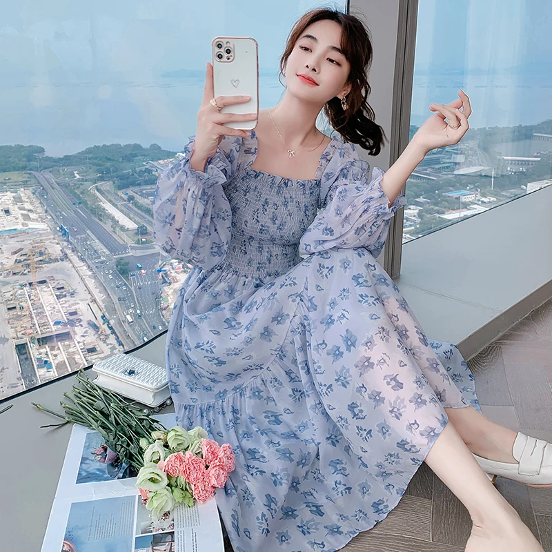 Spring Fall Runway Women's Long Sleeve V Neck Lace Up Slim Floral Print Vintage A-Line Elegant Irregular Office Party Dress 
Spring Fall Runway Women's Long Sleeve V Neck Lace Up Slim Floral Print Vintage A-Line Elegant Irregular Office Party Dress