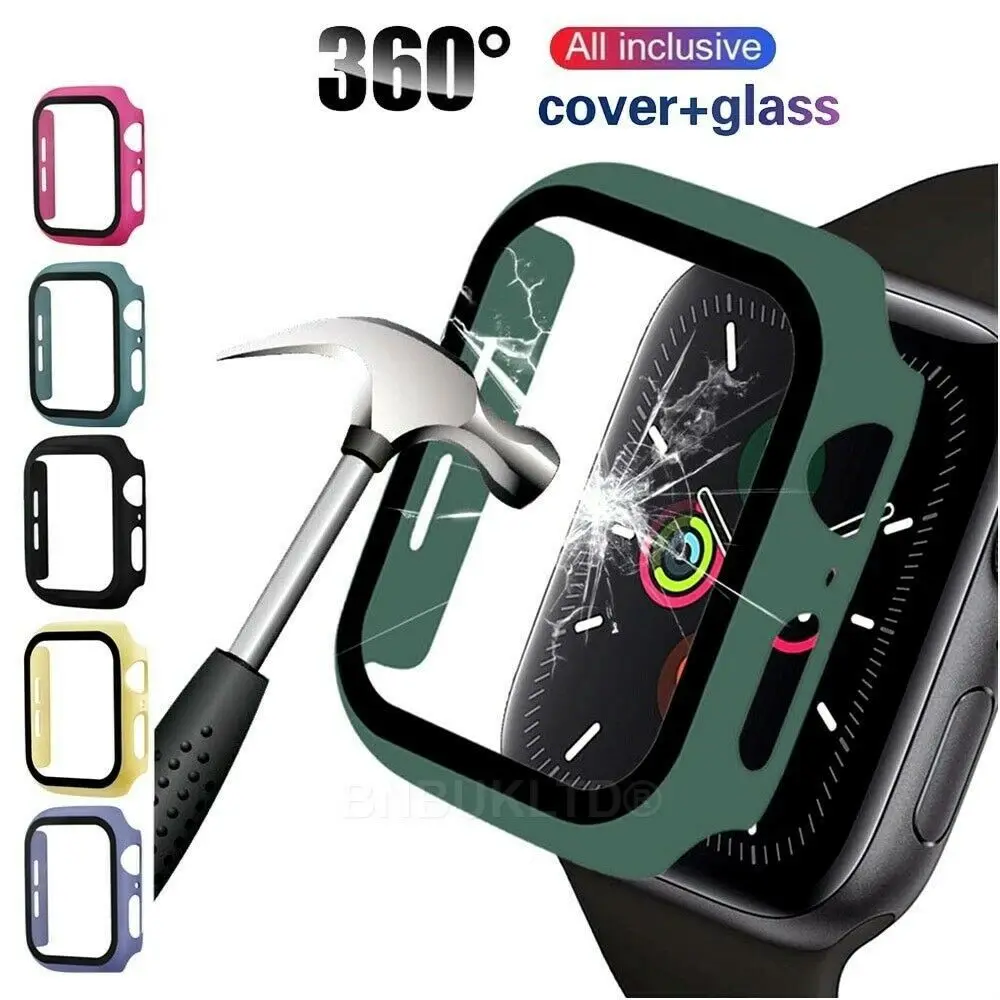 Ultra thin Protector Case For Apple Watch Case Screen Protector Series 3/4/5/6/SE Full Tempered Glass Protective Cover
Ultra thin Protector Case For Apple Watch Case Screen Protector Series 3/4/5/6/SE Full Tempered Glass Protective Cover