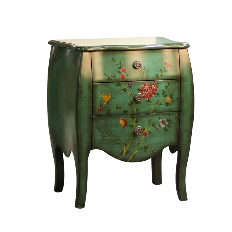 TT American-Style Pastoral Painted Furniture Special Locker Three-Bucket Bedside Table Small Storage Cabinet Sofa Cabinet Chest
TT American-Style Pastoral Painted Furniture Special Locker Three-Bucket Bedside Table Small Storage Cabinet Sofa Cabinet Chest