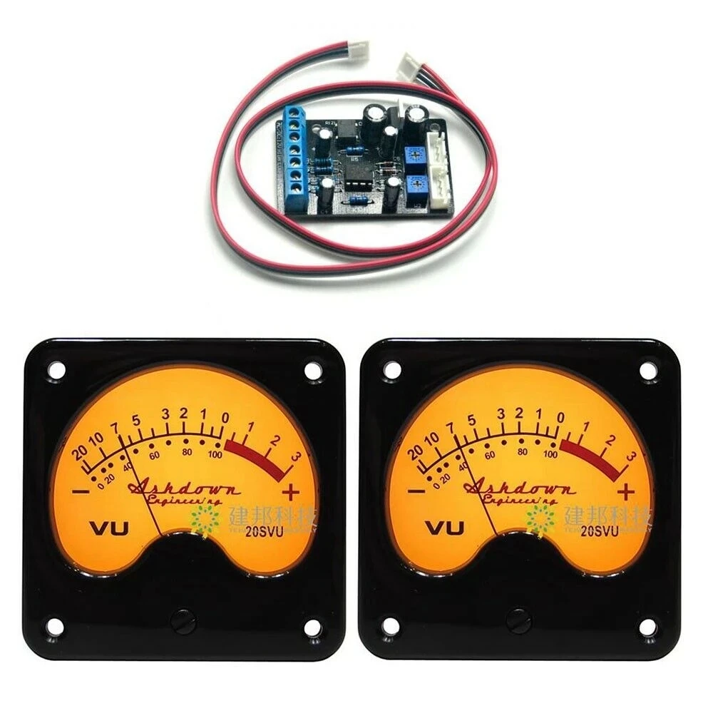 2pcs TR-57 VU Panel Meters DB Level Header Backlight w 1pc Power Driver Board 
2pcs TR-57 VU Panel Meters DB Level Header Backlight w 1pc Power Driver Board