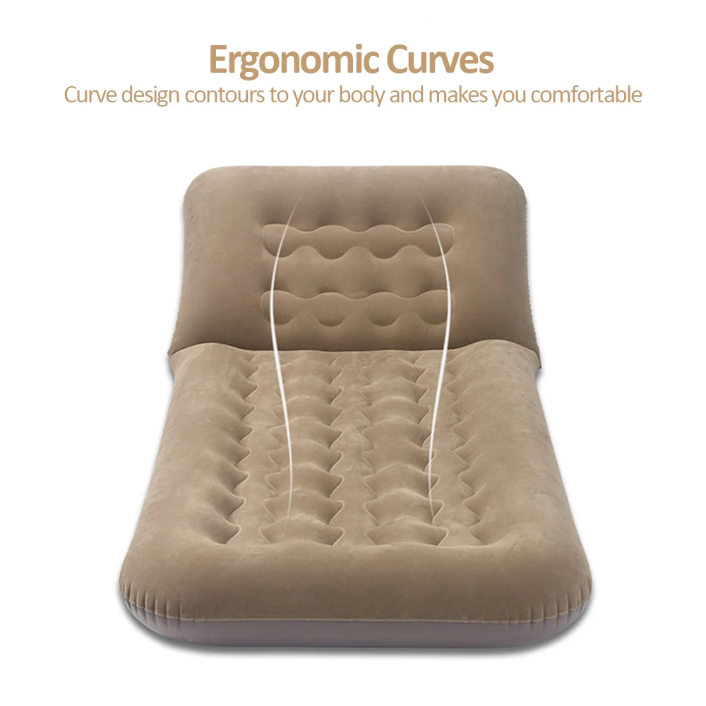 Portable Car Mattress Foldable Cushion Air Bed Inflatable Mattress Car Bed with Air-Pump Camping Travel Mattress 
Portable Car Mattress Foldable Cushion Air Bed Inflatable Mattress Car Bed with Air-Pump Camping Travel Mattress