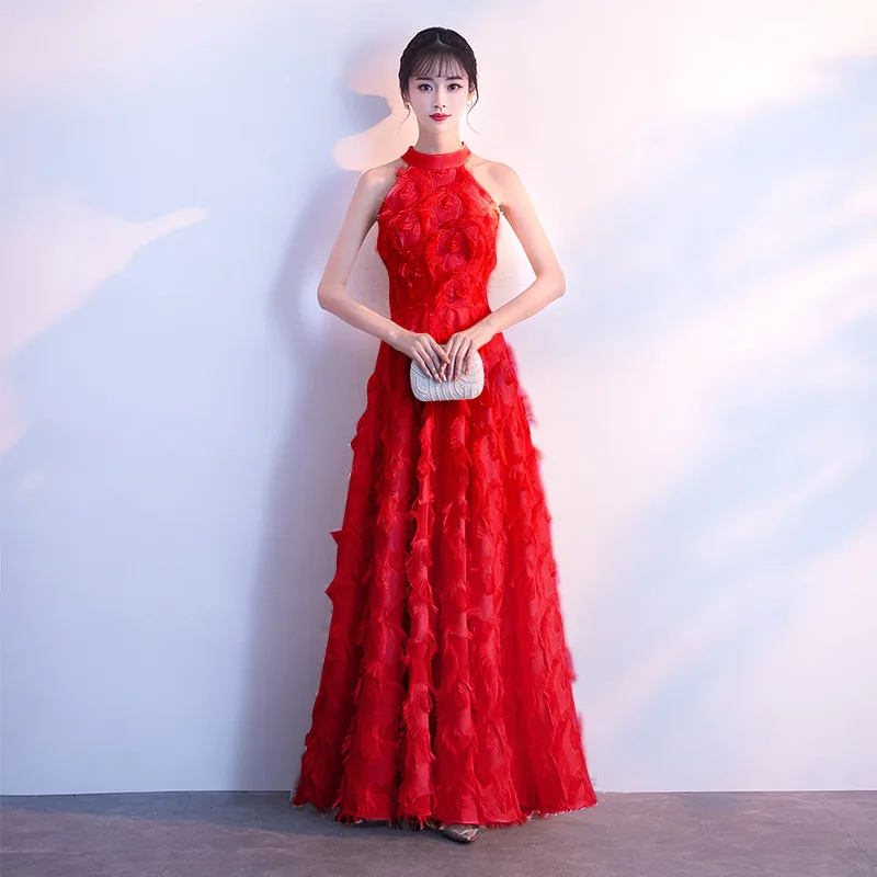 Burgundy Formal Vestidos Evening Long Dress New Halter Dress 2021 White and Red Party Prom Gowns Girl Homecoming Feather Tassels
Burgundy Formal Vestidos Evening Long Dress New Halter Dress 2021 White and Red Party Prom Gowns Girl Homecoming Feather Tassels