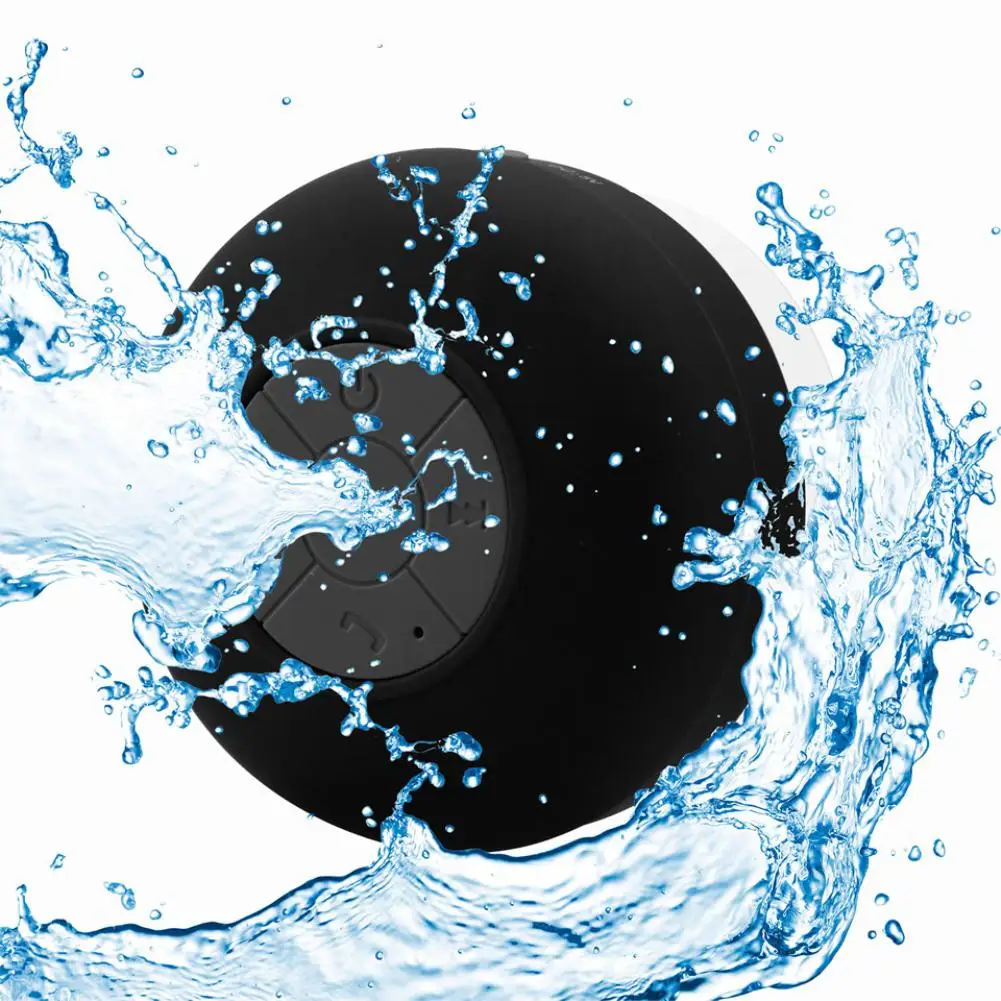 

BTS-06 Waterproof Bluetooth Speaker Bathroom Waterproof Wireless Speaker 360° Stereo Sound Suction Cup Wireless Small Speakers